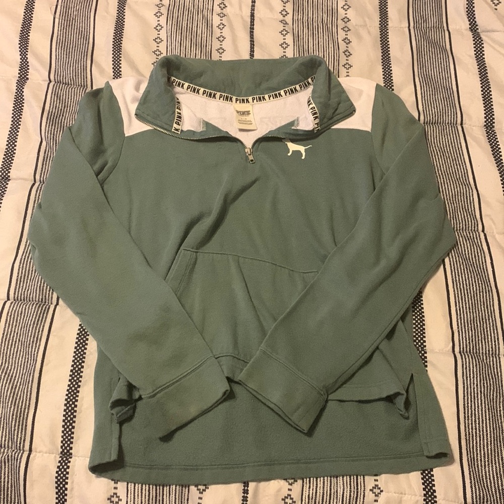 PINK half zip hoodie